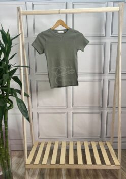 تیشرت کبریتی زیتونی کد 10102