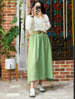 دامن لنین زارا کد 10125