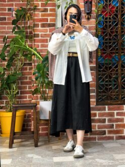 دامن لنین زارا کد 10125